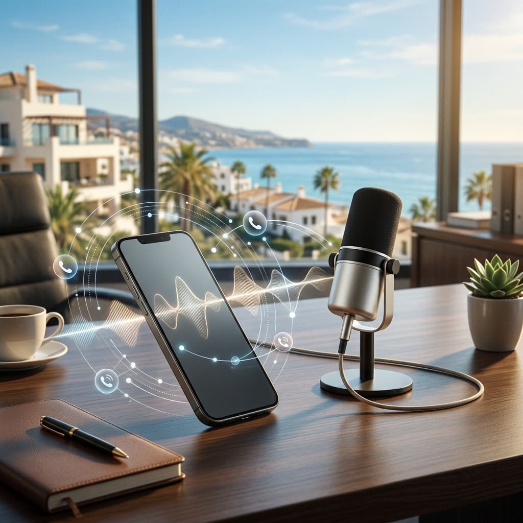 AI voice agent handling business phone calls on the Costa del Sol