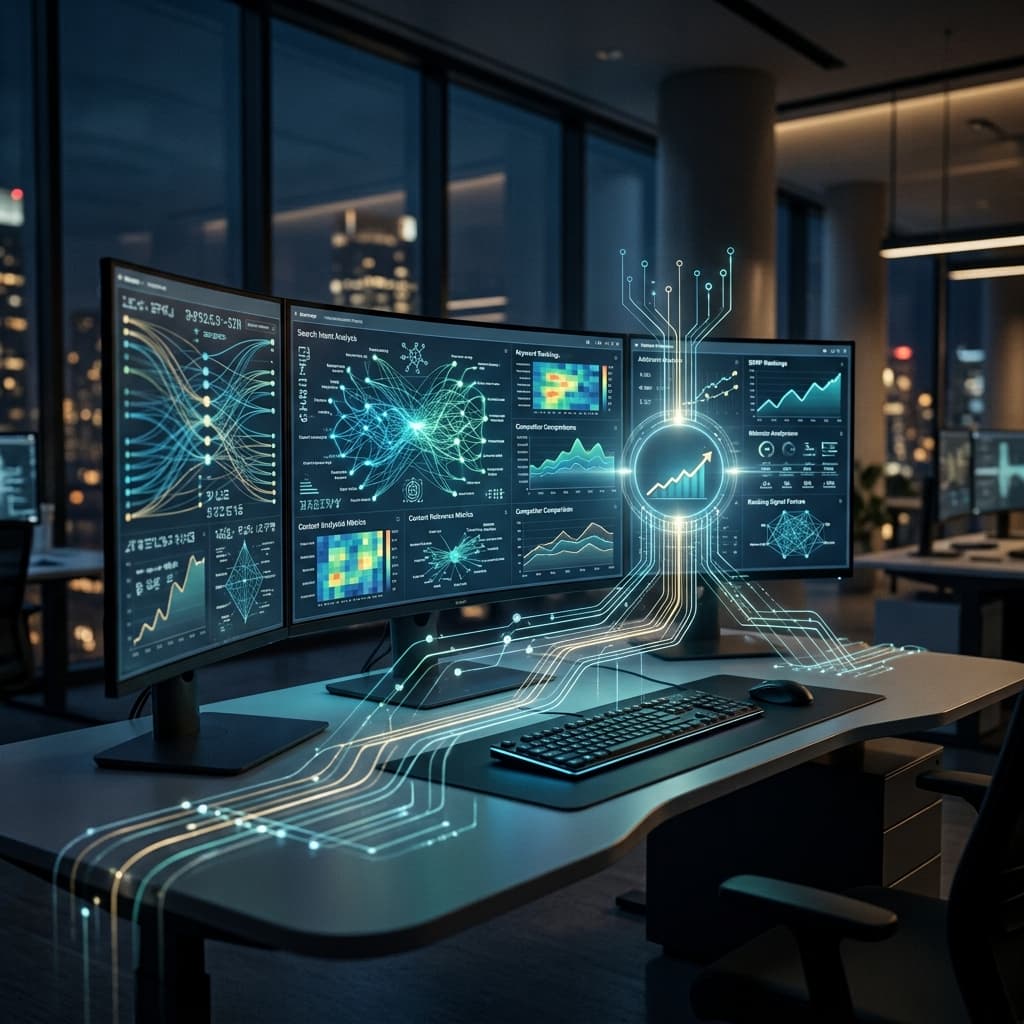 AI SEO agent analysing search visibility and website performance