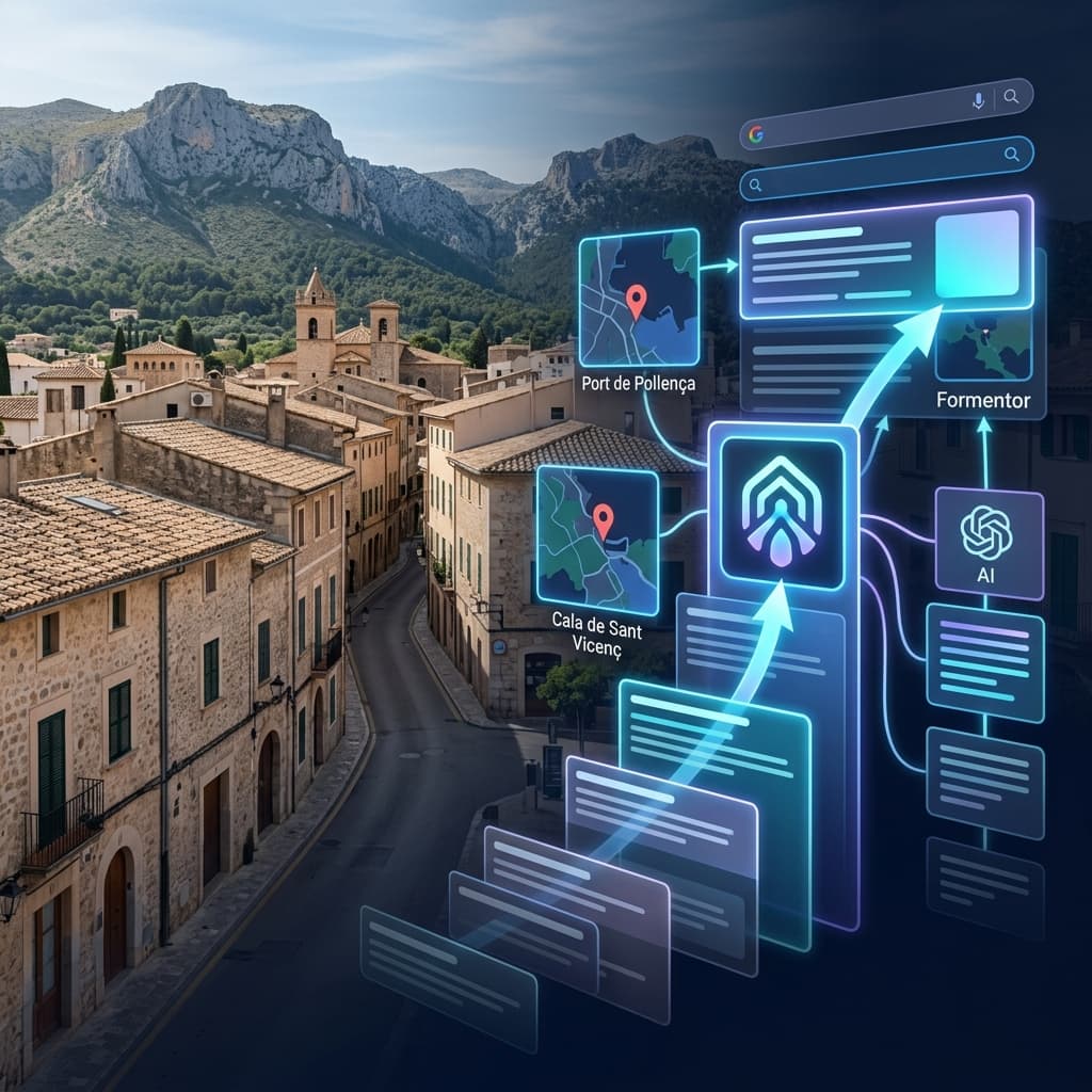 SEO and GEO search visibility for a business in Pollença, Mallorca