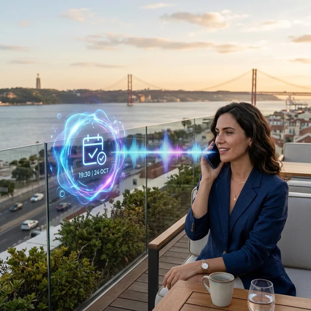 AI voice agent handling multilingual customer calls and bookings for a Lisbon business